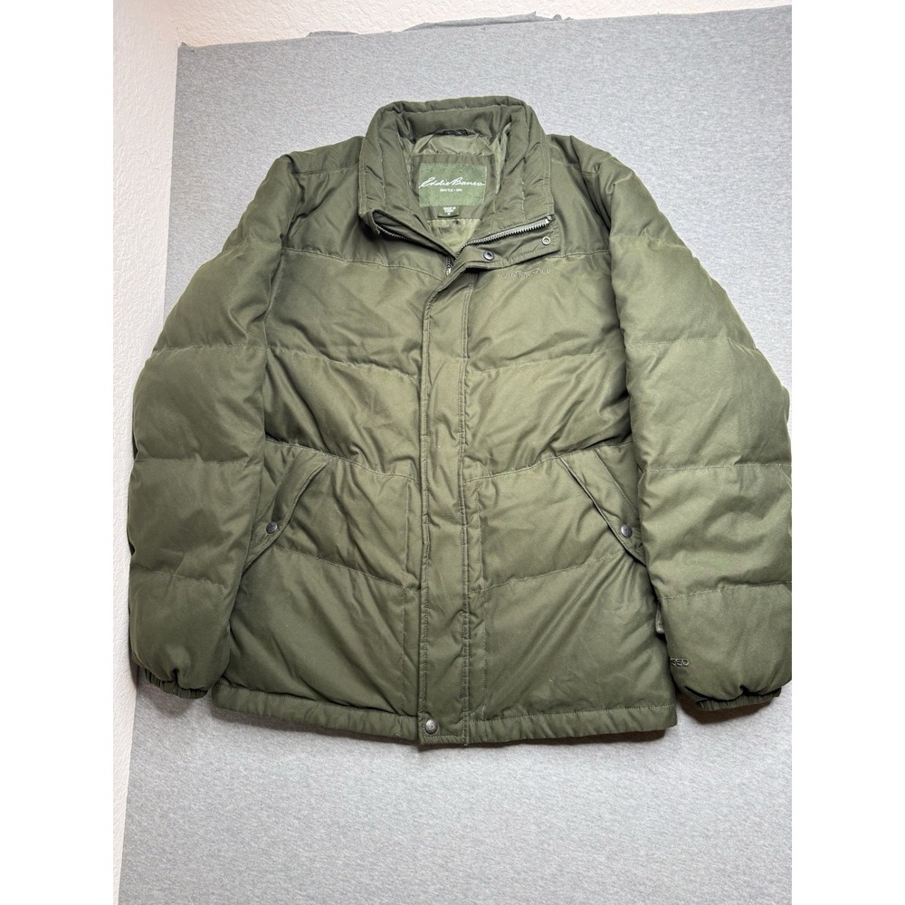 Eddie Bauer Men's Jacket sz Medium Parka Premium Goose Down‎ EB550 Fill